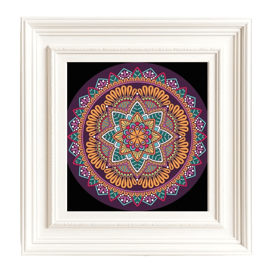 Mandala Cosmos kit de pintura por números 30x30 cm