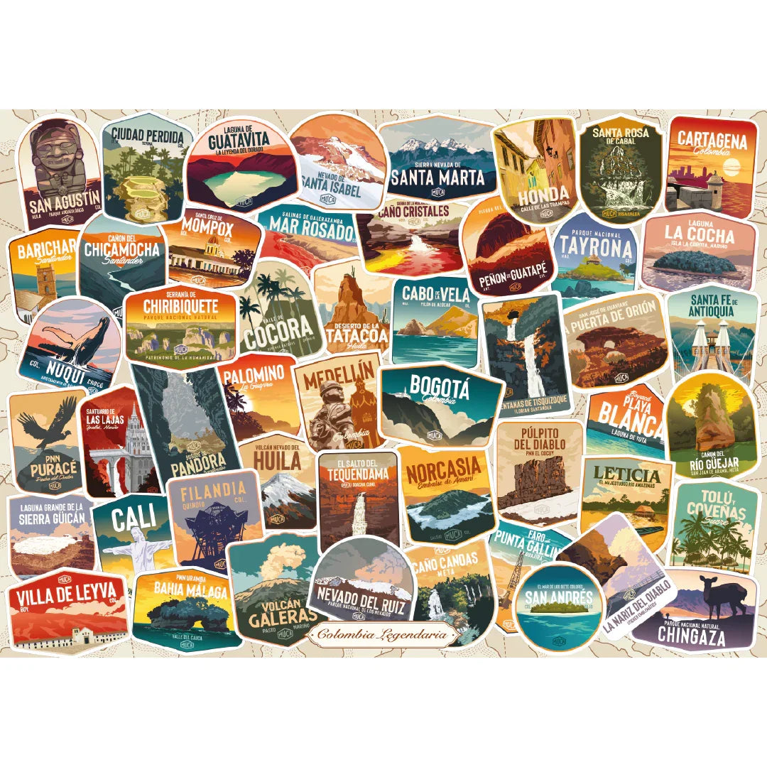 Rompecabezas 1000 Piezas Colombia Legendaria (ING500) - Ingenio Destreza Mental