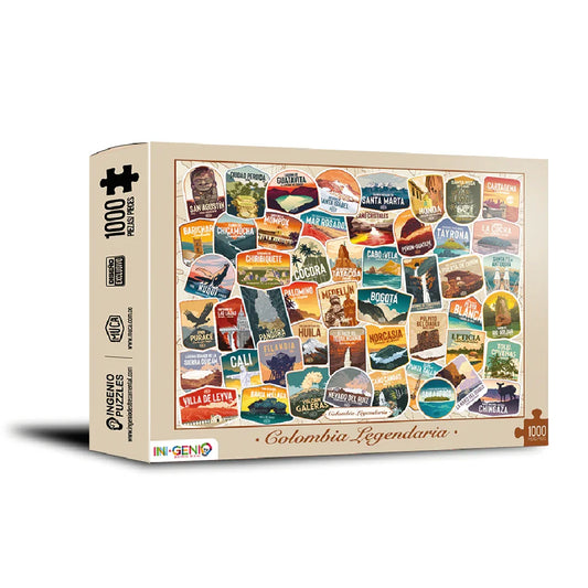 Rompecabezas 1000 Piezas Colombia Legendaria (ING500) - Ingenio Destreza Mental