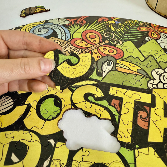 Rompecabezas Mutiformas Costa Rica 176 Piezas - Redondo en Madera