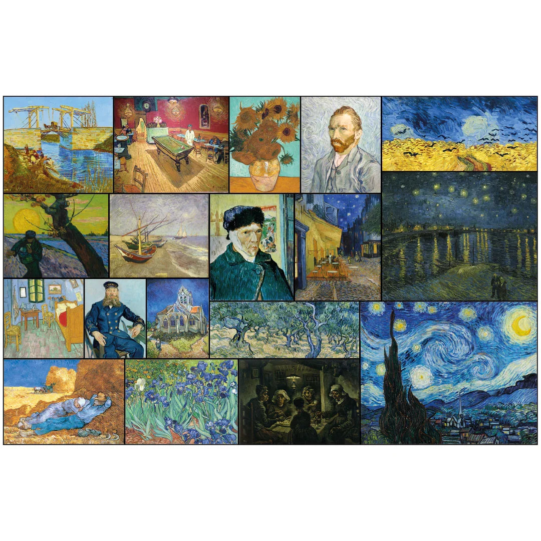 Rompecabezas 1000 Piezas mini A3 - Obras de Vincent Van Gogh (M100-100) - Ingenio Destreza Mental