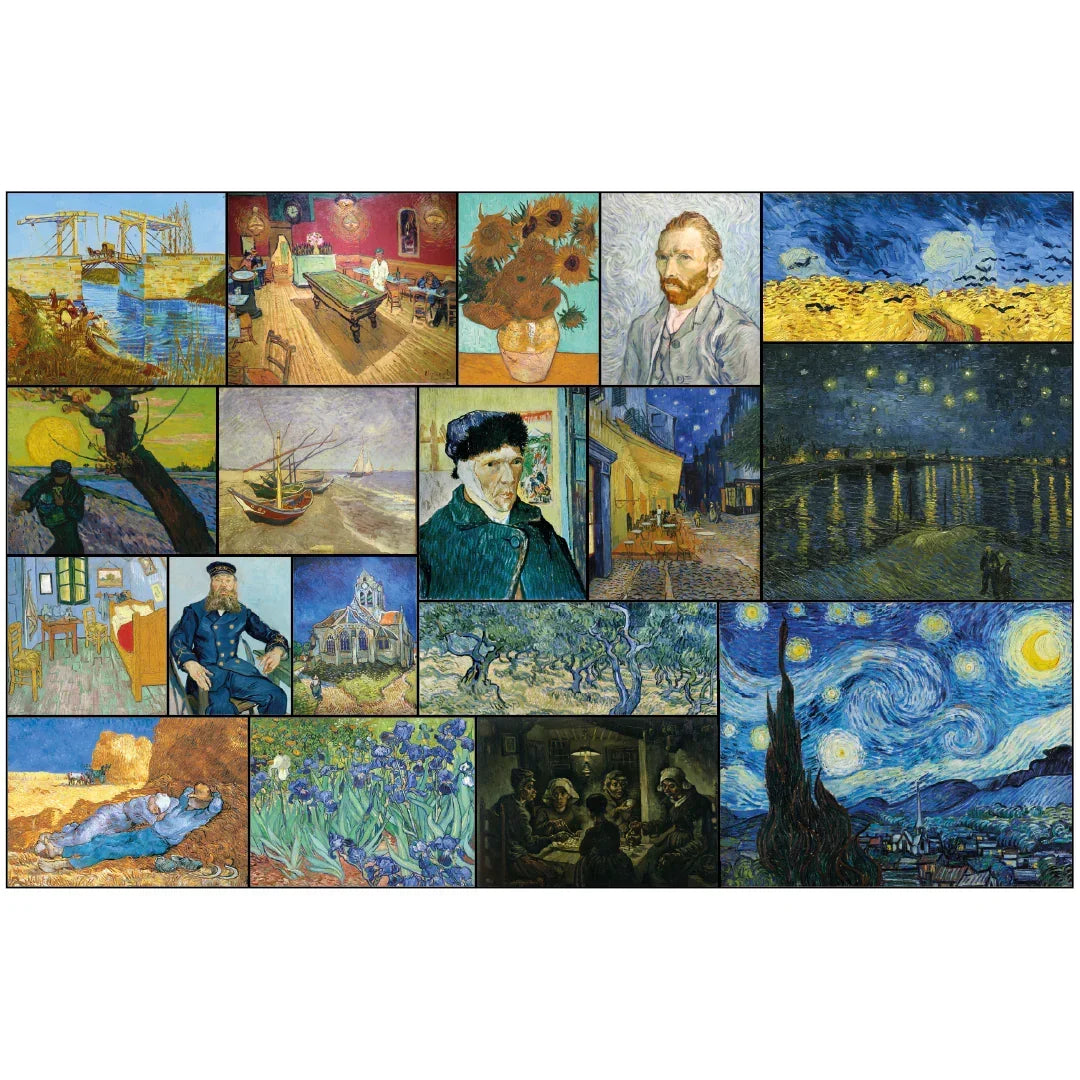 Rompecabezas 1000 Piezas mini A3 - Obras de Vincent Van Gogh (M100-100) - Ingenio Destreza Mental