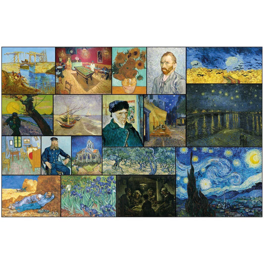 Rompecabezas 1000 Piezas mini A3 - Obras de Vincent Van Gogh (M100-100) - Ingenio Destreza Mental