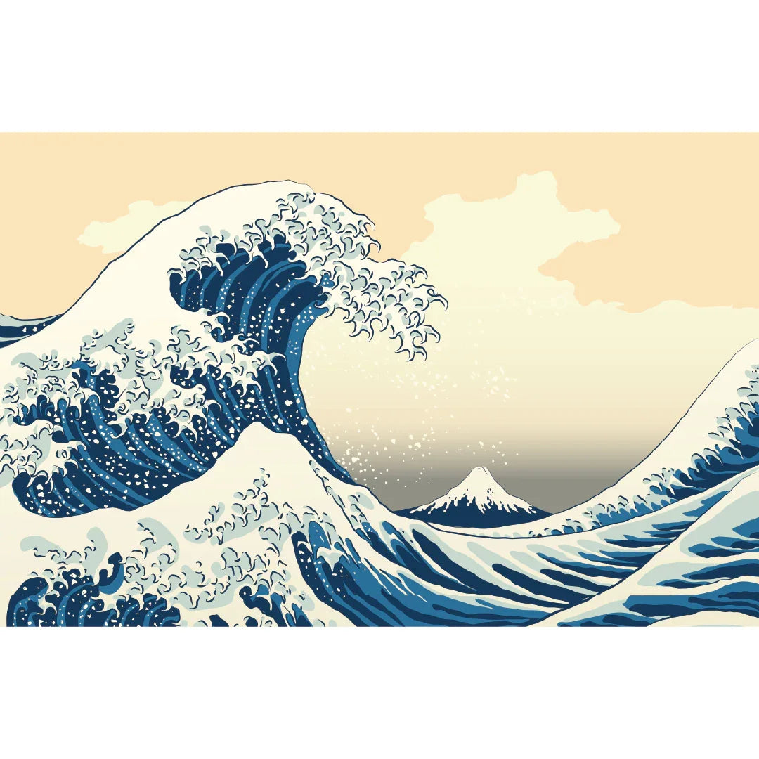 Rompecabezas 1000 Piezas mini A3 - La gran Ola de Kanagawa, Hokusai (M100-104) - Ingenio Destreza Mental