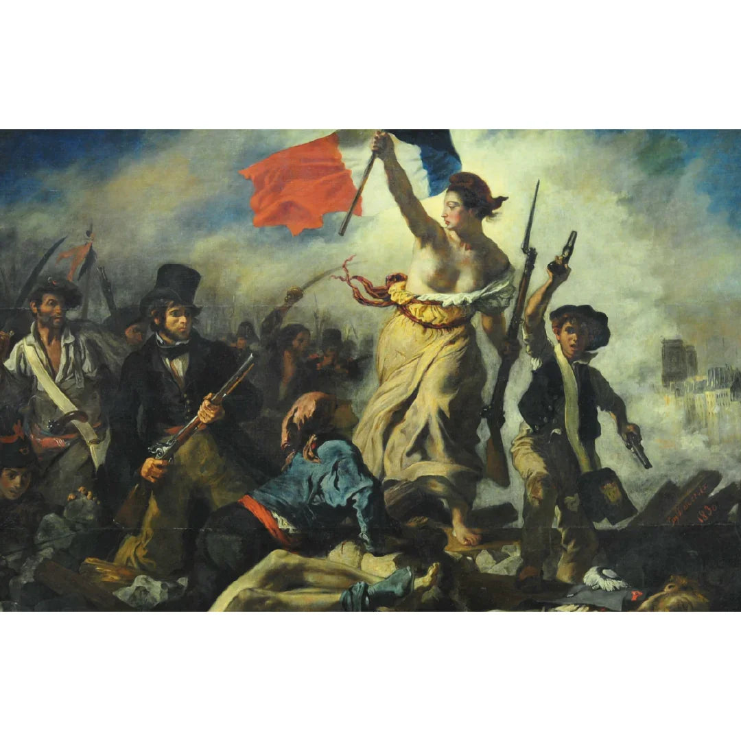 Rompecabezas 1000 Piezas mini A3 - La Libertad Guiando al Pueblo, Delacroix (M100-108) - Ingenio Destreza Mental