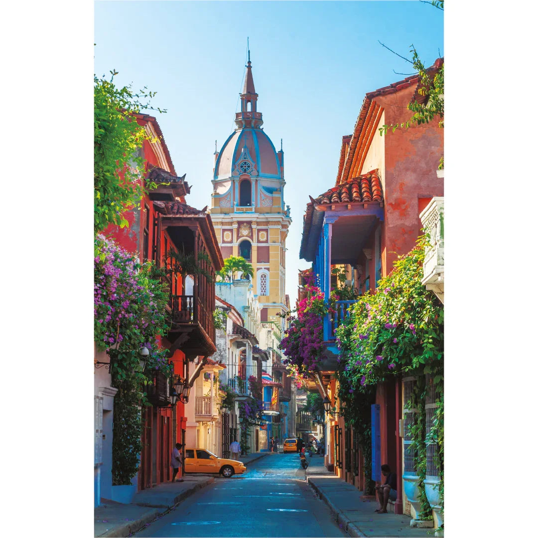 Rompecabezas 1000 Piezas mini A3 - Calles de la Heorica, Colombia (M100-201) - Ingenio Destreza Mental