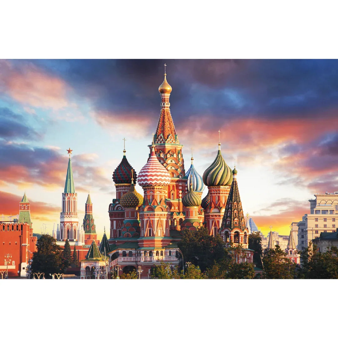 Rompecabezas 1000 Piezas mini A3 - Catedral de San Basilio, Rusia (M100-202) - Ingenio Destreza Mental