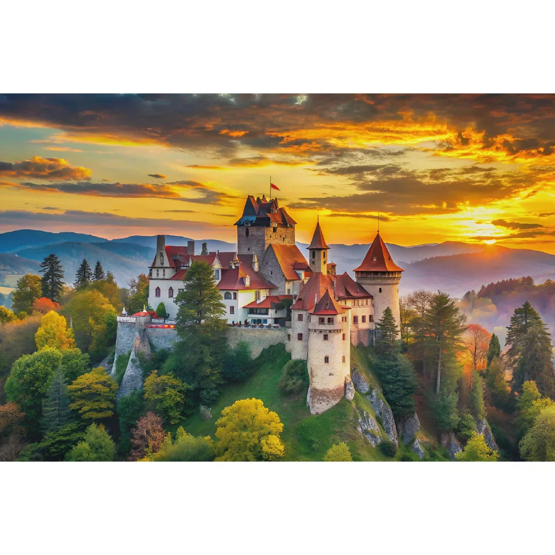 Rompecabezas 1000 Piezas mini A3 - Castillo de Drácula, Rumania (M100-207) - Ingenio Destreza Mental