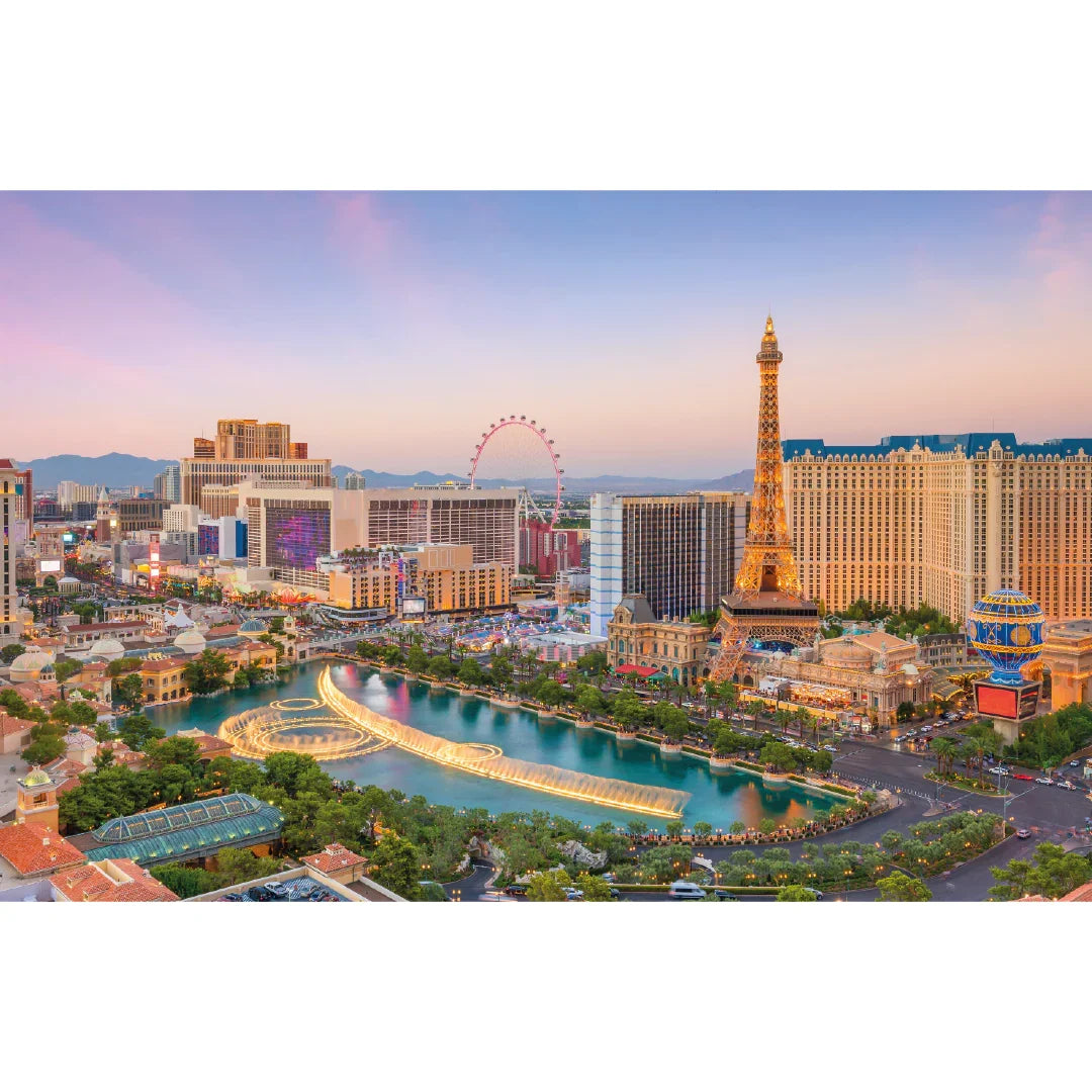 Rompecabezas 1000 Piezas mini A3 - Viva las Vegas, USA (M100-208) - Ingenio Destreza Mental