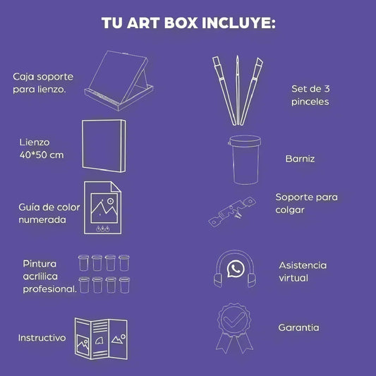 El Principito - kit de pintura por números 50x40 cm - Ingenio Destreza Mental