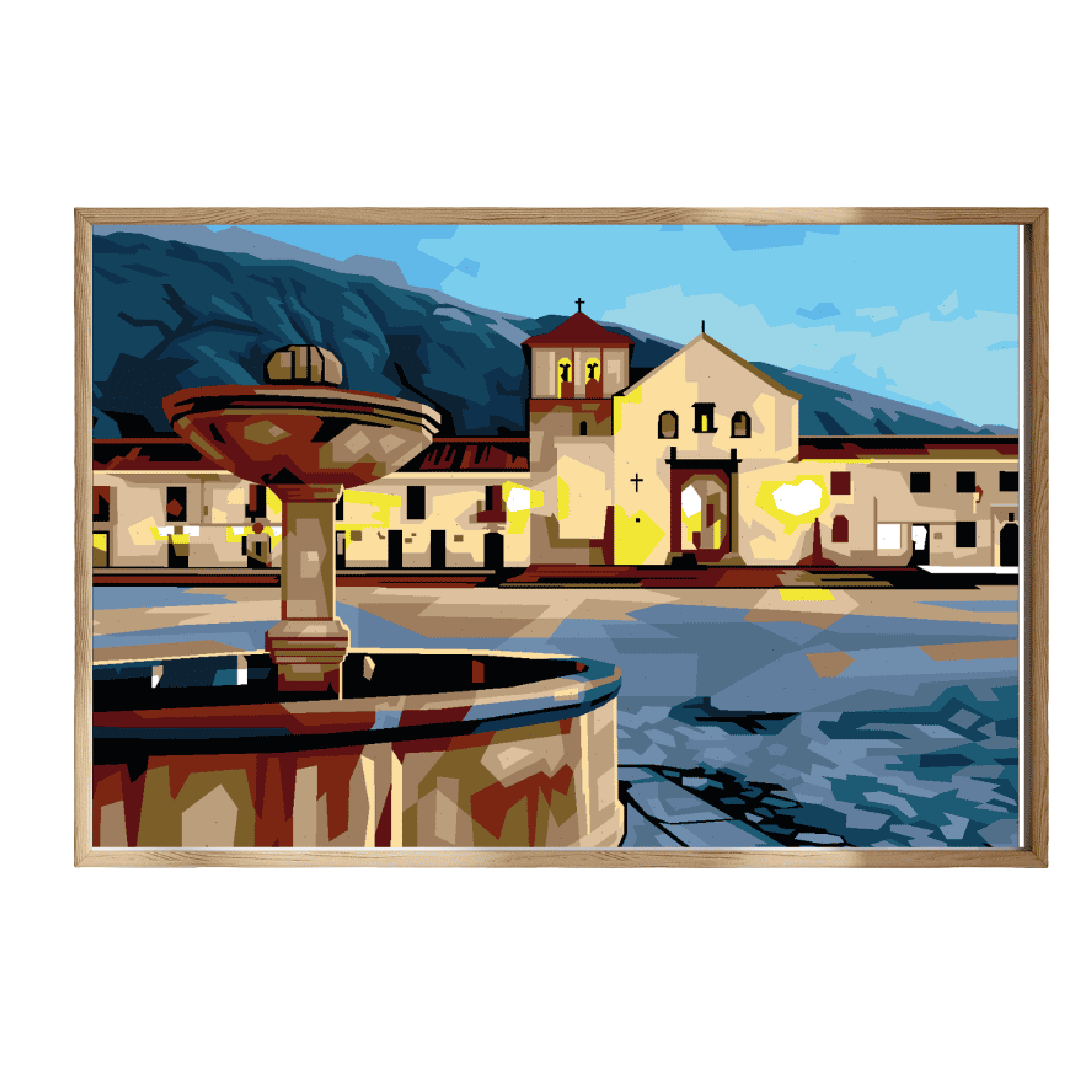 Villa de Leyva kit de pintura por números 50x40 cm