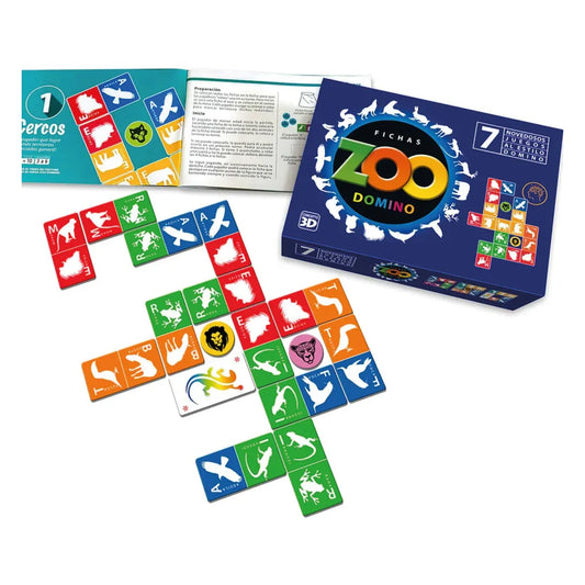 Juego de Mesa Zoo Dominó - Ingenio Destreza Mental