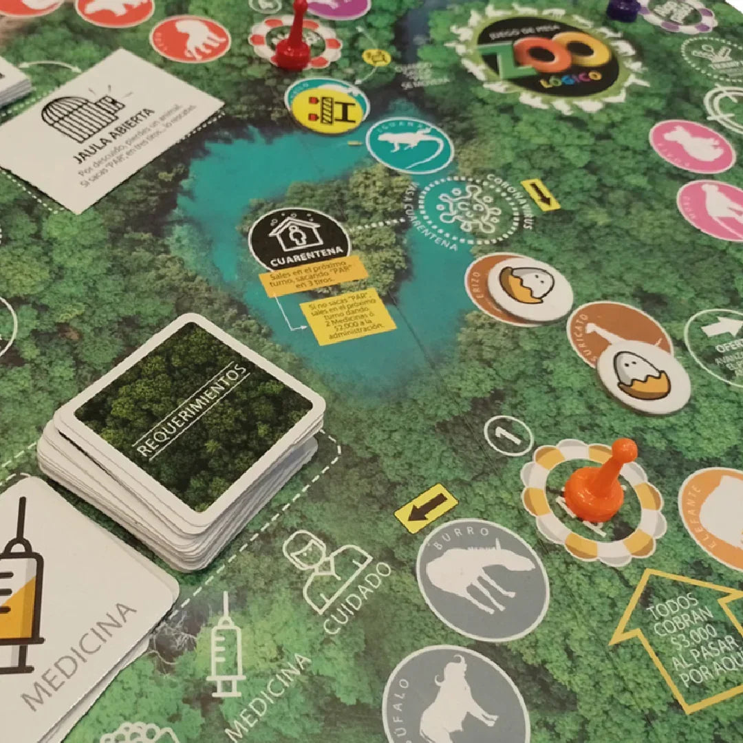 Juego de Mesa Zoo Lógico - Ingenio Destreza Mental