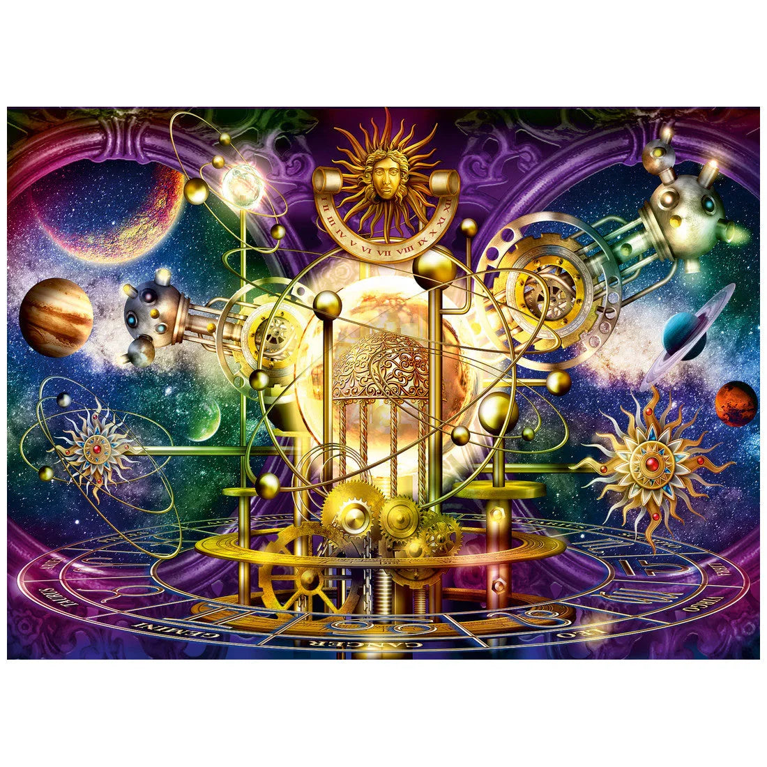 Rompecabezas 500 Piezas Golden Solar System - Sistema solar dorado