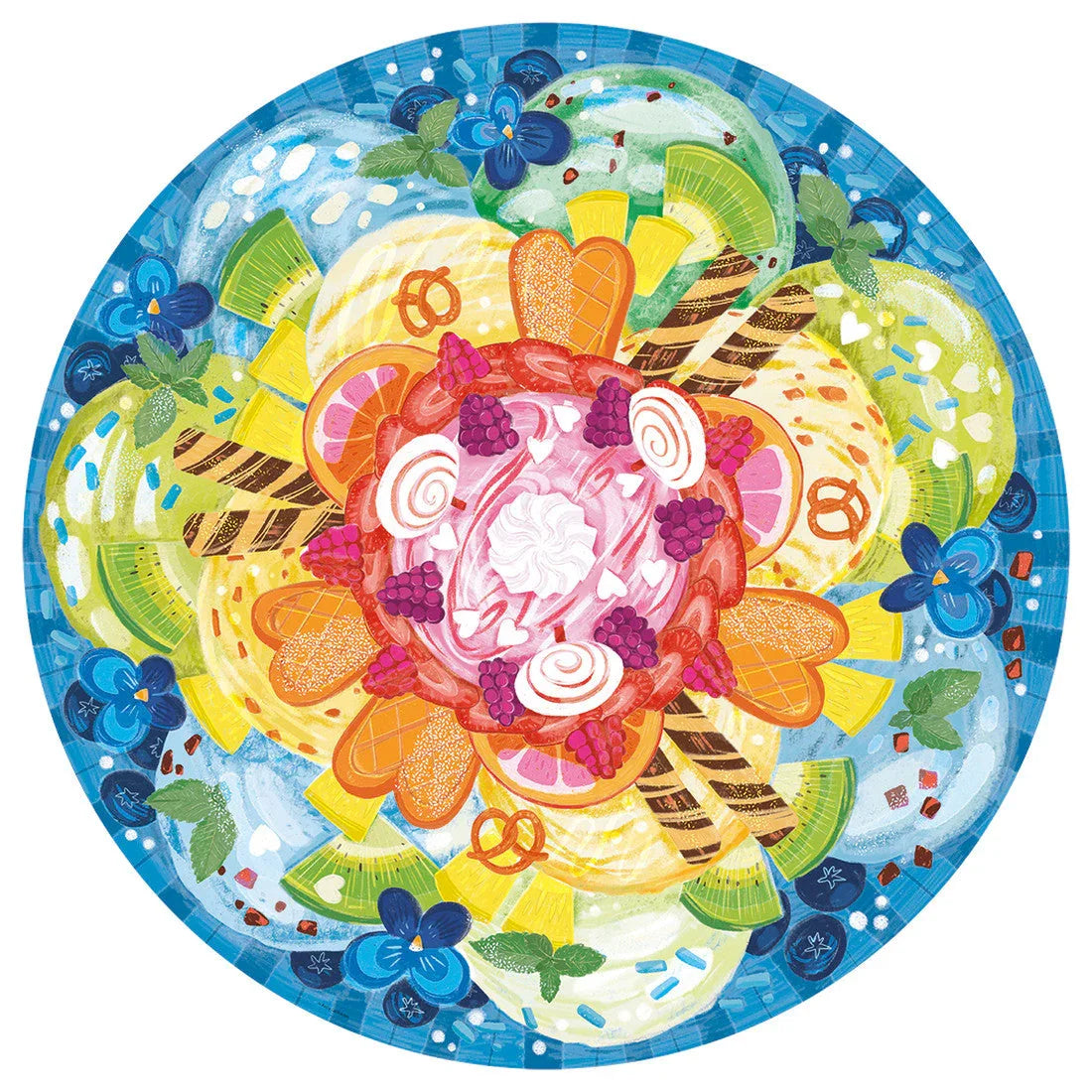 Rompecabezas 500 Piezas Circular - Ice Cream Puzzle - Helado