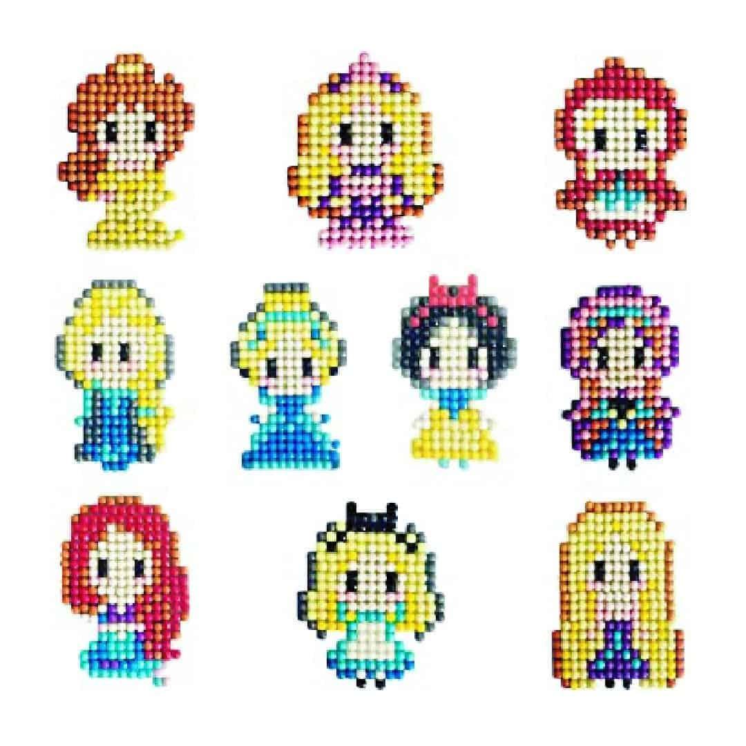 Arte 5D Diamante - Stickers Princesas - Ingenio Destreza Mental