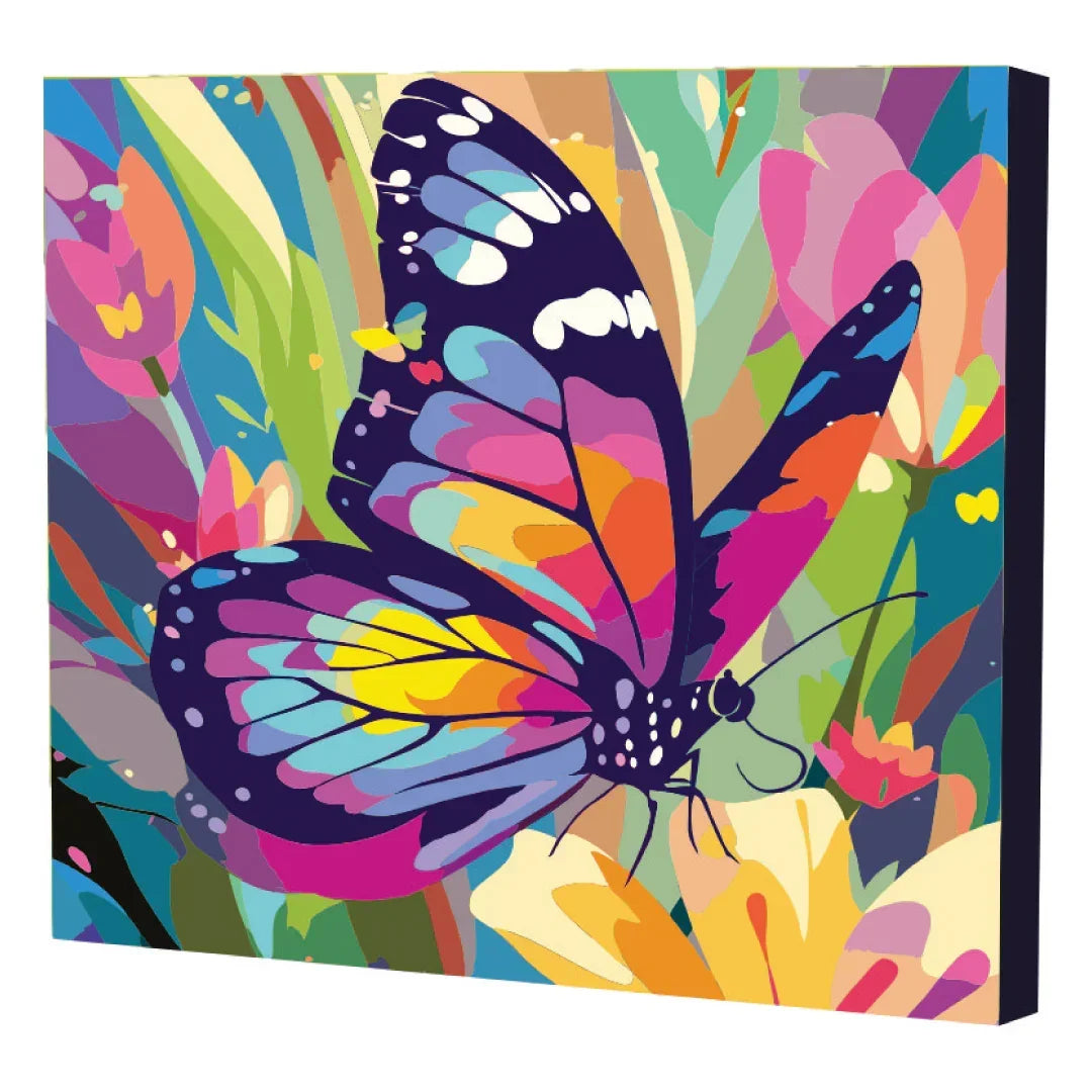 Kit De Pintura Por Números De Flores Y Mariposas – Lienzo 30×40 Cm Para Adultos Y Niños, Manualidad Relajante