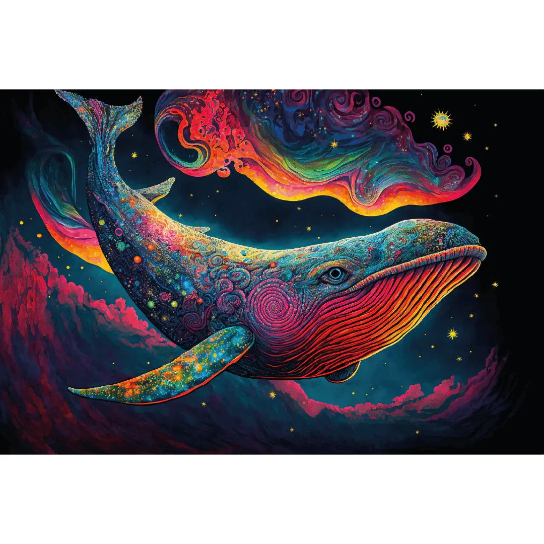 Arte 5D Diamante 60x40cm - Ballena Mística - Ingenio Destreza Mental