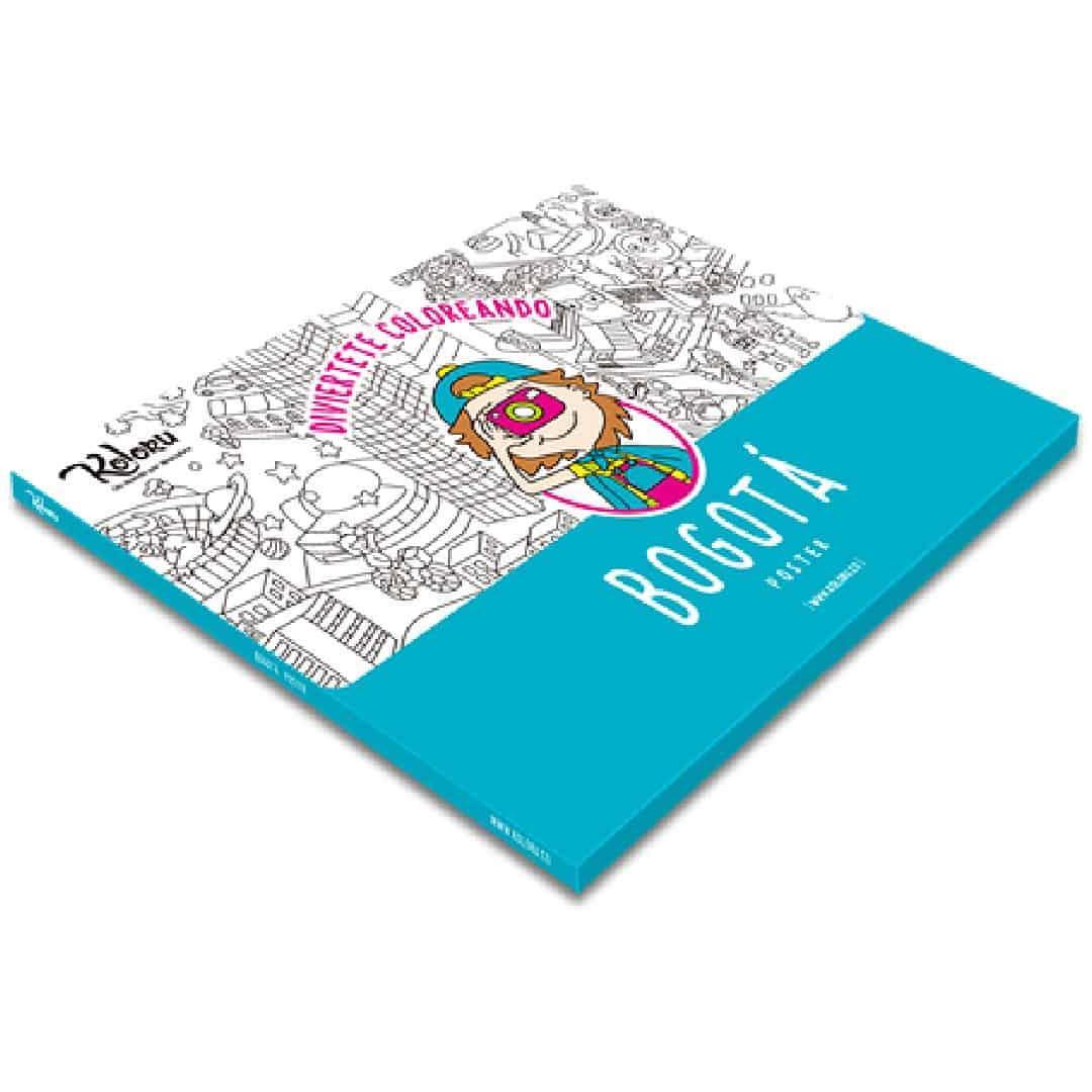Póster Bogotá para colorear - Ingenio Destreza Mental
