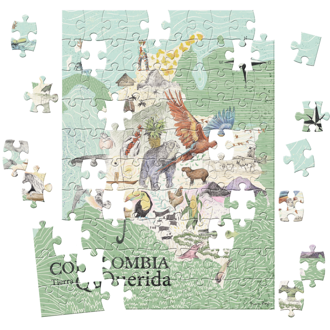 Rompecabezas 100 piezas Colombia Tierra Querida (L100-101)