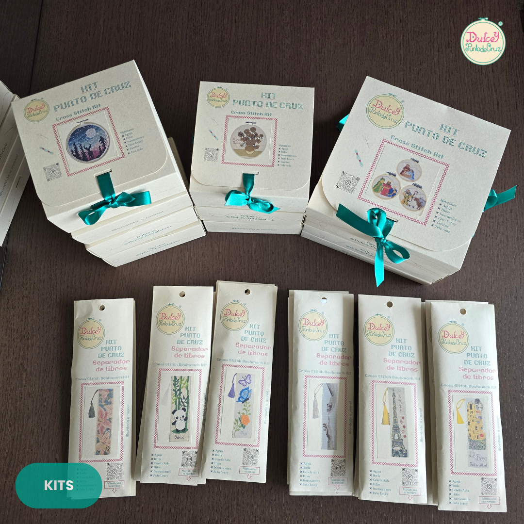 Kit punto de Cruz Aro 4" Los Girasoles Vincent Van Gogh