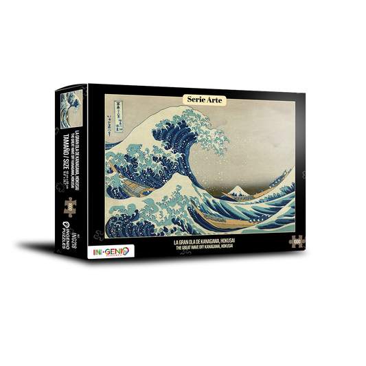 Rompecabezas 1000 piezas La gran ola de Kanagawa, Hokusai (ING218)