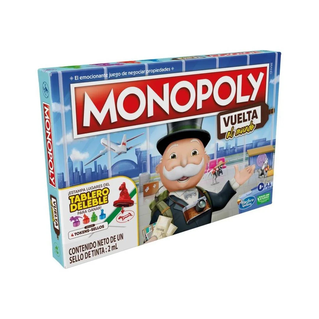 Juego de Mesa Monopolio la Vuelta al Mundo - Ingenio Destreza Mental