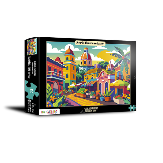 Rompecabezas 100 piezas Pueblo Caribeño (L100-103)