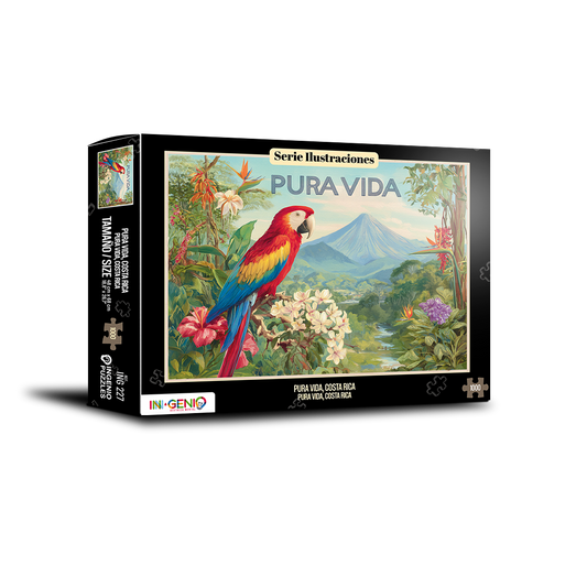 Rompecabezas 1000 piezas Pura Vida, Costa Rica (ING227)