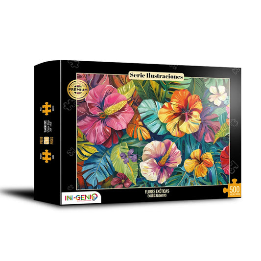 Rompecabezas 500 piezas Flores Exóticas (500-506) - Ingenio Destreza Mental
