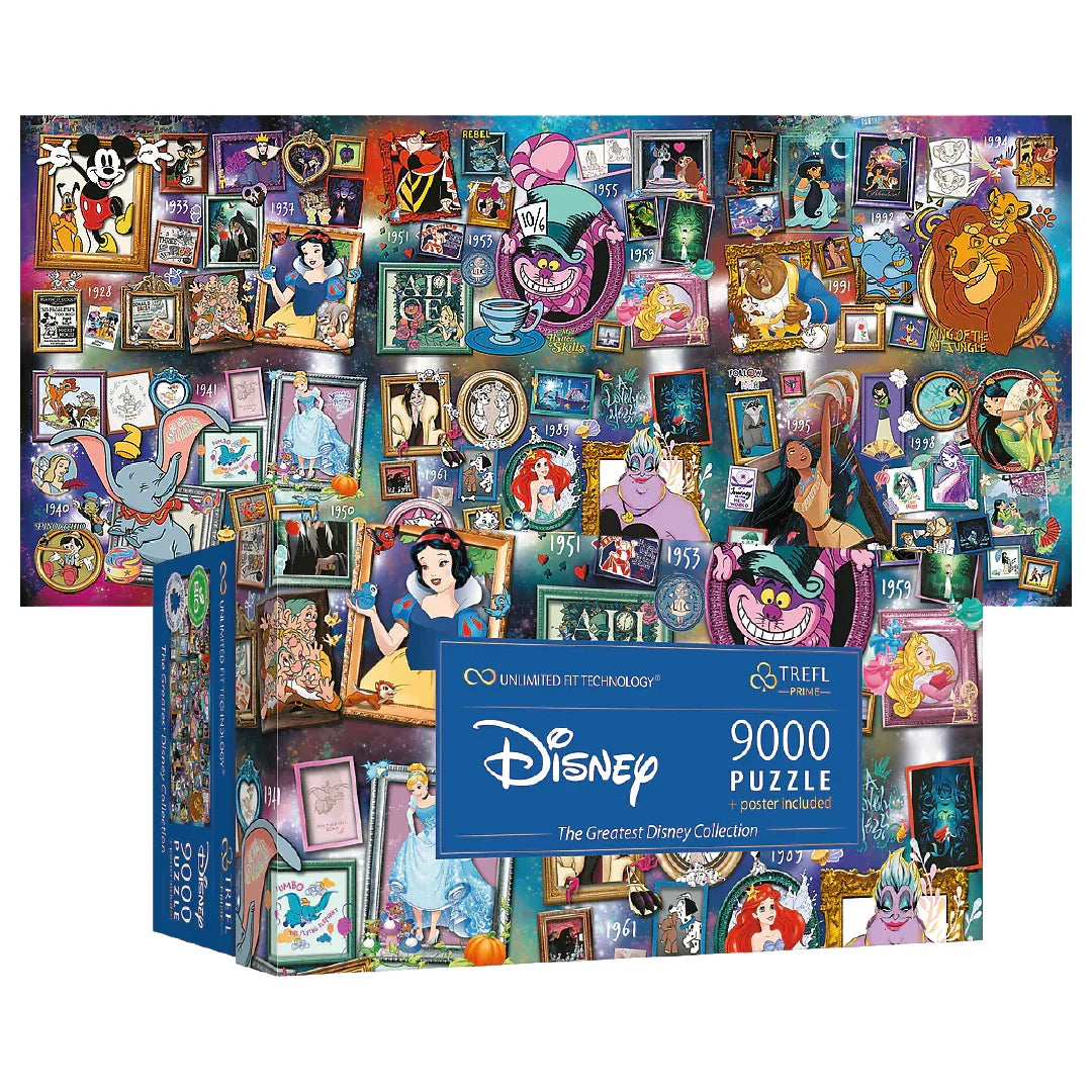 Rompecabezas 9000 piezas The Greatest Disney Collection - Trefl Prime - Ingenio Destreza Mental