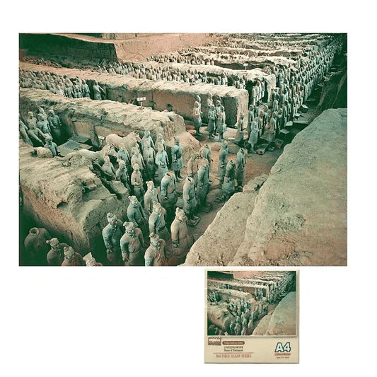 Rompecabezas Mini A4 500 fichas Mausoleo del Primer Emperador M50-020 - Ingenio Destreza Mental