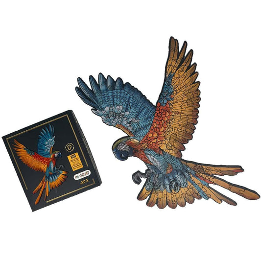 Rompecabezas en Madera Multiformas Ara - Guacamaya - Ingenio Destreza Mental