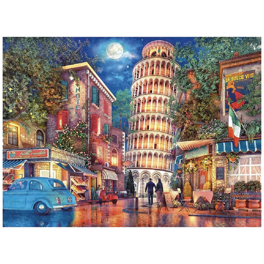 Rompecabezas 500 piezas Calles de Pisa, Italia - Ravensburger - Ingenio Destreza Mental