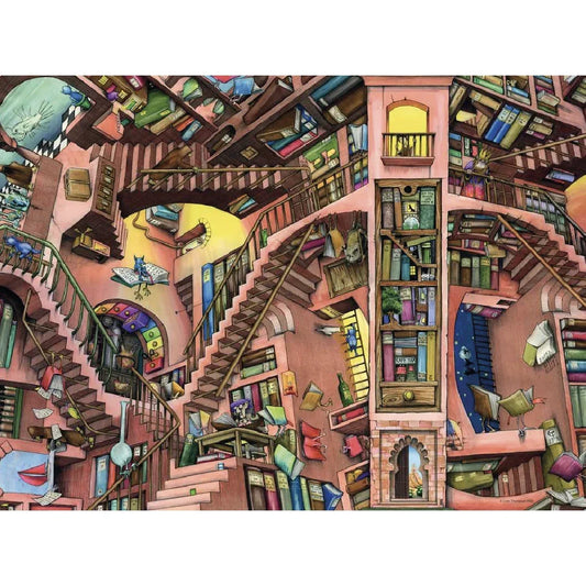 Rompecabezas 500 piezas Ludicrous Libray - Ravensburger - Ingenio Destreza Mental