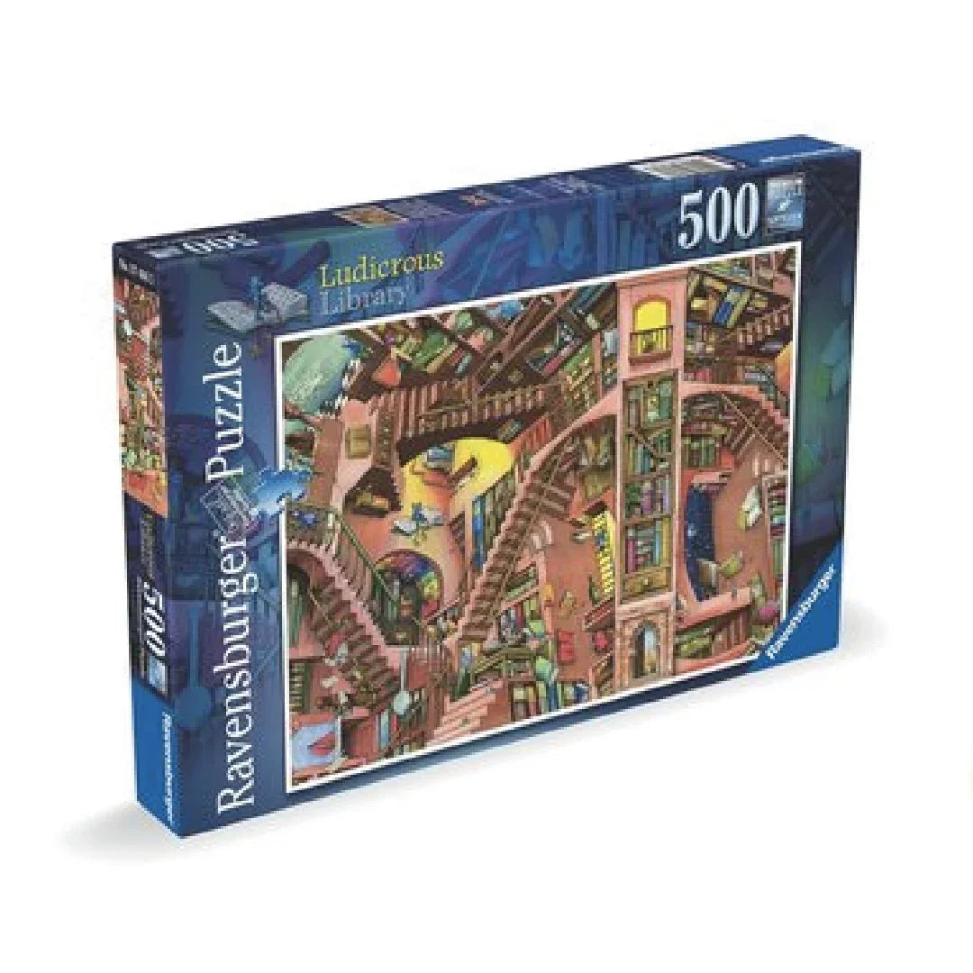 Rompecabezas 500 piezas Ludicrous Libray - Ravensburger - Ingenio Destreza Mental