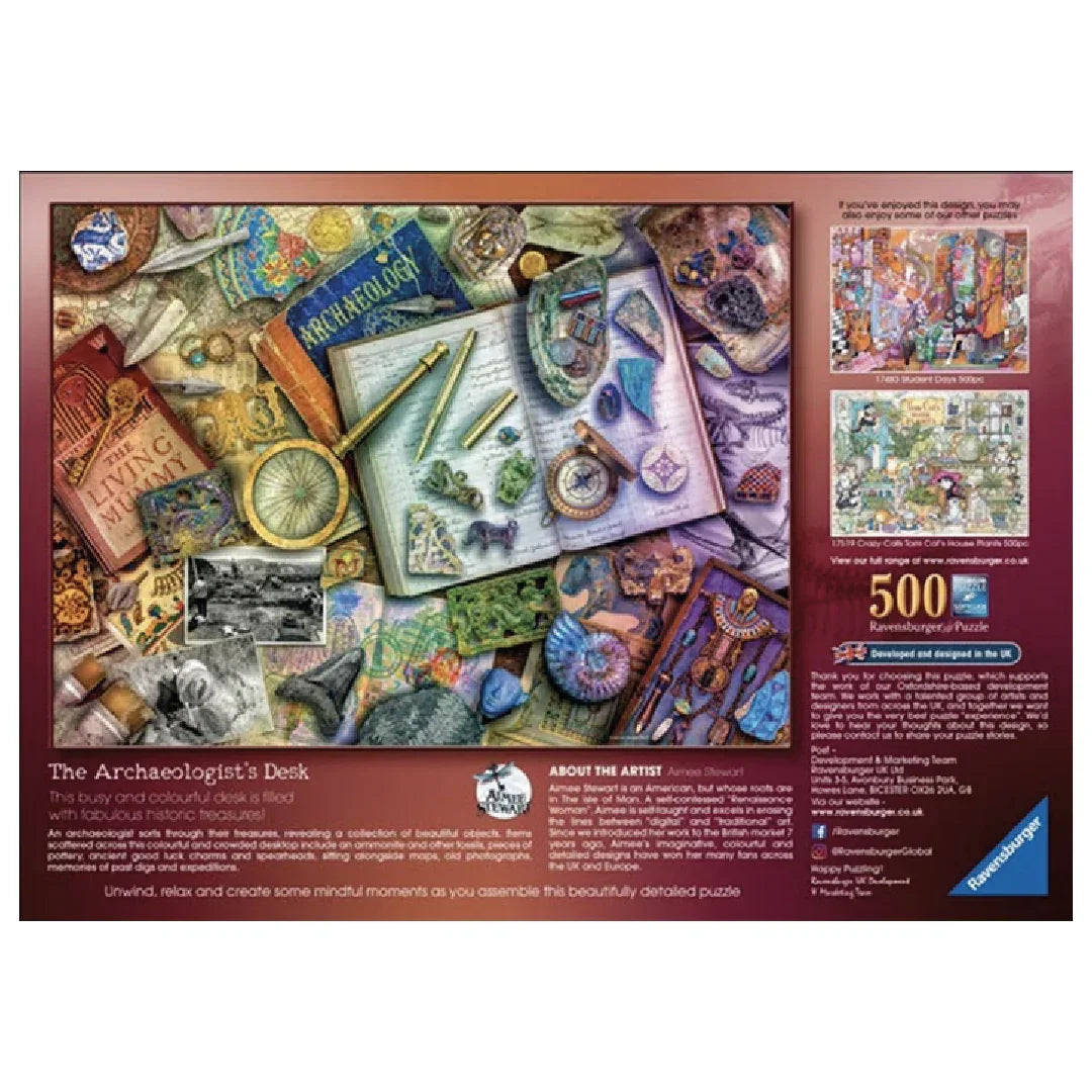 Rompecabezas 500 piezas Amiee Stewart Arqueología - Ravensburger - Ingenio Destreza Mental