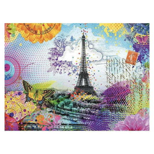 Rompecabezas 500 piezas Postal de París - Ravensburger - Ingenio Destreza Mental