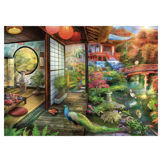 Rompecabezas 1000 piezas Casa de té en el jardín japonés - Ravensburger - Ingenio Destreza Mental