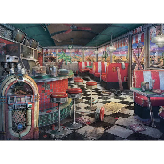 Rompecabezas 1000 piezas Decaying Diner - Ravensburger - Ingenio Destreza Mental