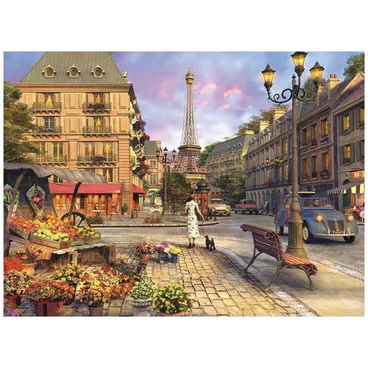 Rompecabezas 500 piezas Paseo nocturno en Paris - Ravensburger - Ingenio Destreza Mental