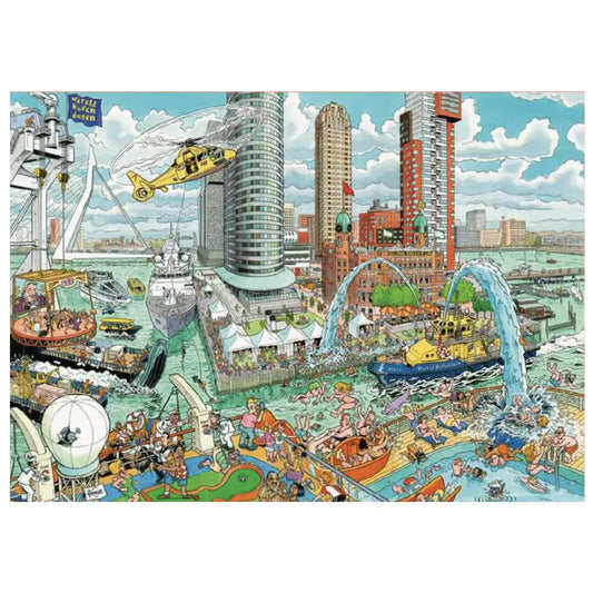 Rompecabezas 1000 piezas Róterdam - Ravensburger - Ingenio Destreza Mental