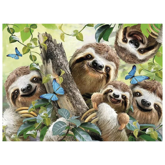 Rompecabezas 500 piezas Selfie de perezos - Ravensburger - Ingenio Destreza Mental