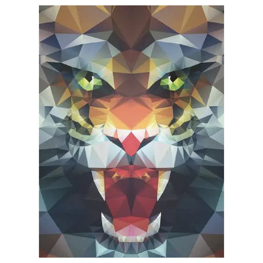 Rompecabezas 500 piezas León Polígono - Ravensburger - Ingenio Destreza Mental