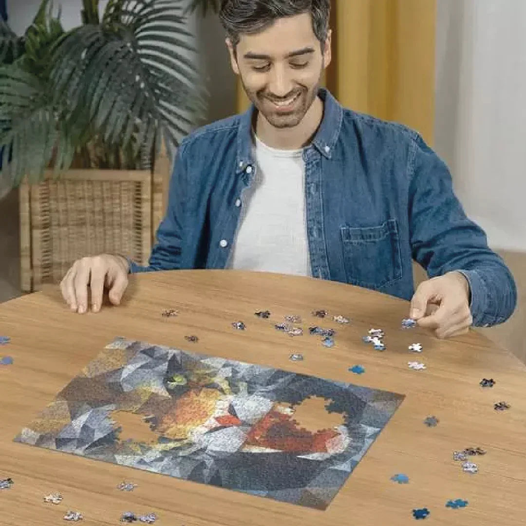 Rompecabezas 500 piezas León Polígono - Ravensburger - Ingenio Destreza Mental