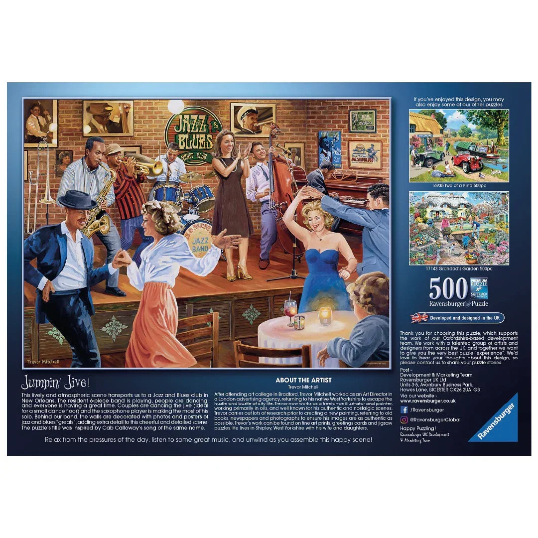 Rompecabezas 500 piezas Jumpin Jive 500p - Ravensburger - Ingenio Destreza Mental