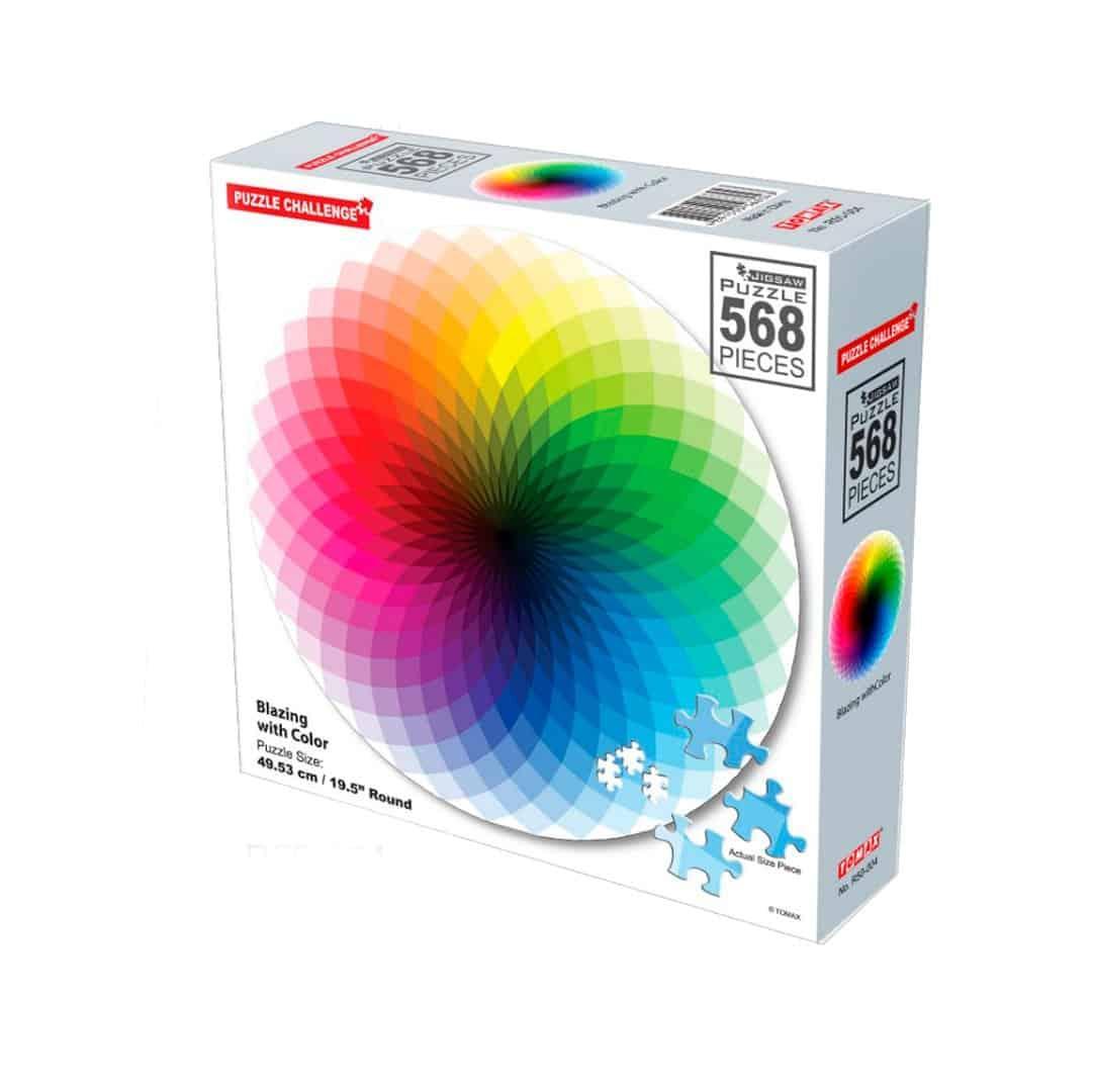 Rompecabezas 568 Piezas Redondo Círculo Cromático - Ingenio Destreza Mental