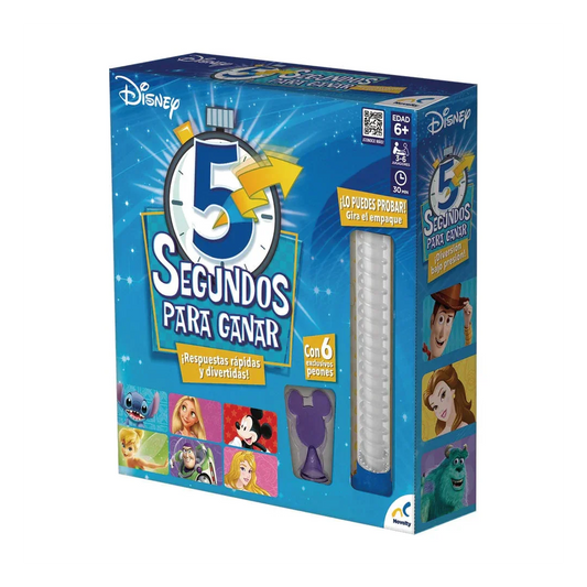 Juego de Mesa 5 Segundos para Ganar - Disney - Ingenio Destreza Mental