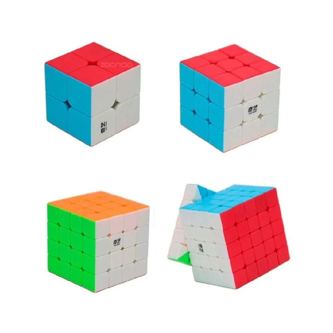 Kit Cubos Rubik x 4 Unidades (2x2 + 3x3+ 4x4 + 5x5) - 0932B - Ingenio Destreza Mental