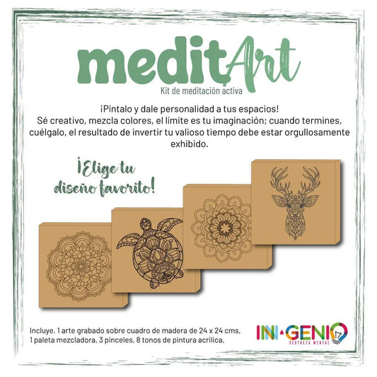 Kit de Arte MeditArt - Reno - Ingenio Destreza Mental